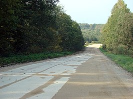 De P116 als gravelweg