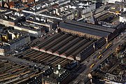 Het station gezien uit de lucht in 2008.