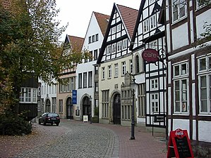 Museumszeile (als museum in gebruik zijnde rij huizen) Minden