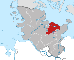 Li position de Subdistrict Plön in Schleswig-Holsteinia