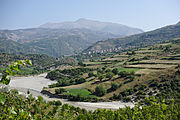 Osum river and Tomorr in the background