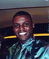 Image 27Carl Lewis, one of the athletes who helped increase track and field's profile (from Track and field)