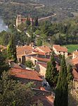 The village seen from the castle