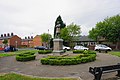 Swynnerton's Hugh Mason statue in Trafalgar Square, Ashton-under-Lyne