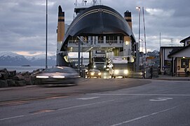 View of the Molde ferry quay in 2005