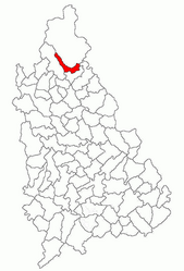 Location in Dâmbovița County