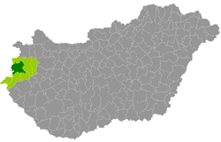 Szombathely District within Hungary and Vas County.