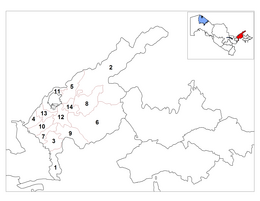 Distretto di Orta Chirchik – Mappa