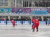 The final match between Russia (pictured) and Sweden.