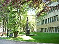 Lesia Ukrajinka statue ved universitetet i Saskatoon.