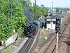 Radebeul-Radeburg line train next to the standard gauge line