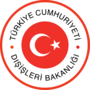 Escutcheon used by the Ministry of Foreign Affairs and the diplomatic missions of Turkey.