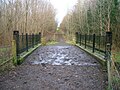 The course of the toll road from Daughtburn Bridge