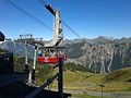 Kabine der Fellhornbahn I bei der Einfahrt in die Bergstation