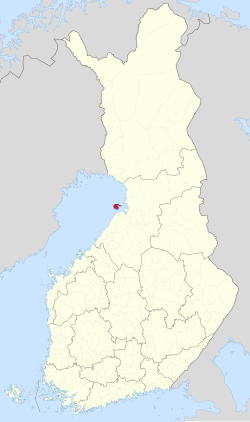 Location of Hailuoto in Finland