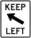 Keep left