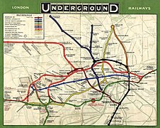 Mappa della metropolitana di Londra del 1908