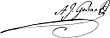 Signature de Antoine-Joseph Gorsas