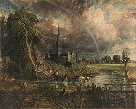 John Constable, Salisbury Cathedral from the Meadows, 1831