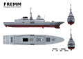 a FREMM multipurpose frigate, not yet built