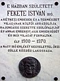 Emléktábla Fekete István szülőházán