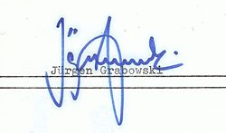 Jürgen Grabowskis signatur