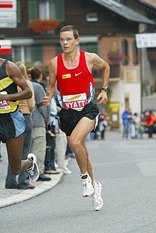 Jonathan Wyatt au marathon de la Jungfrau 2003.