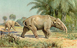 Paleomastodon por Heinrich Harder, ca. 1920