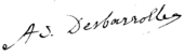 signature d'Adolphe Desbarrolles