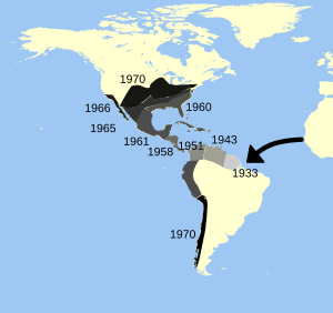 Teritoria etendo en Ameriko