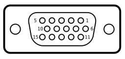 DE-15 a 15-pol Buchse (weiblich)