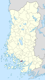 Location of Kuusisto in Finland