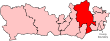 Location of the Maidenhead constituency in Berkshire after the 2023 boundary review