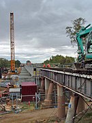 Nouveau pont ferroviaire en béton à Wagga Wagga