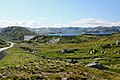 Rosskreppfjorden sett fra bilveien øst for innsjøen