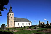 Kirche von Gudhem bei der Klosterruine