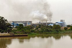 Compagnie sucrière sénégalaisen sokeritehdas.