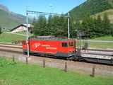 Matterhorn Gotthard Bahn na lokomotivě