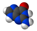 Struttura 3D van der Waals della Guanina