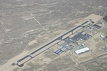 A southwestern aerial view of the General William J. Fox Airfield