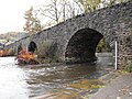 Le pont du Saillant, à droite les 2 arches côté Allassac.