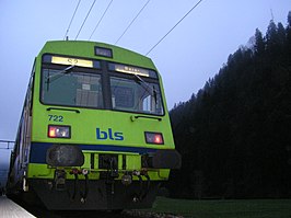 Een BLS S-bahn trein in Trubschachen