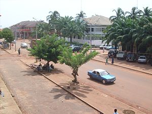 Trung tâm Bissau nhìn từ Pensão Central