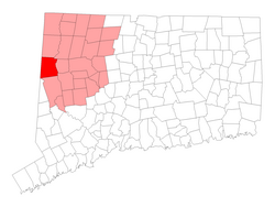 Location in Litchfield County, کنتیکت