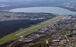 Tallinn Airport vanuit de lucht.