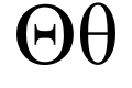 Θ, θ, ϑ Theta (θήτα)