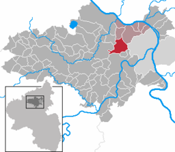 Läget för Bassenheim i Landkreis Mayen-Koblenz