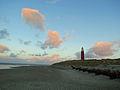 Strand im Nationalpark mit Leuchtturm am Nordende der Insel