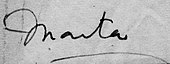 signature de Marta Colvin