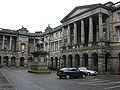 The Robert Reid designed facade of the Law Courts in Edinburgh's Parliament Square